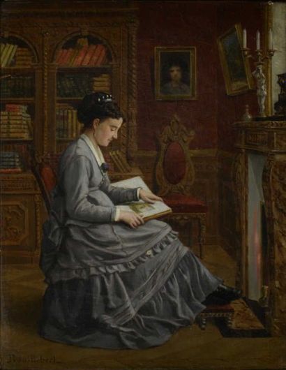null TROUILLEBERT Paul Désiré, 1831-1900

Femme lisant devant la cheminée, circa...