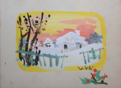 null KHMELUK Vasyl, 1903-1986

Chalet sous la neige - Bouquet - Danse

trois gouaches,...
