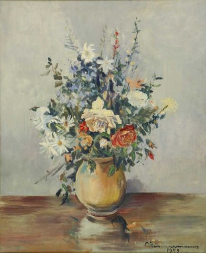 null ZIMMERMANN René, 1904-1991

Bouquet champêtre, 1959

huile sur toile (très petit...