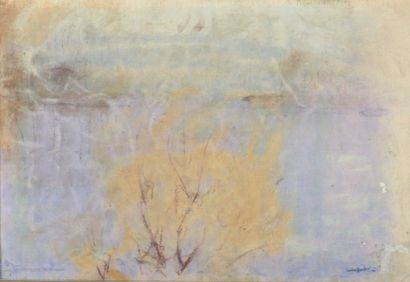 null André BARBIER (1883-1970) "paysages", pastel sur papier, cachet. 38x55cm