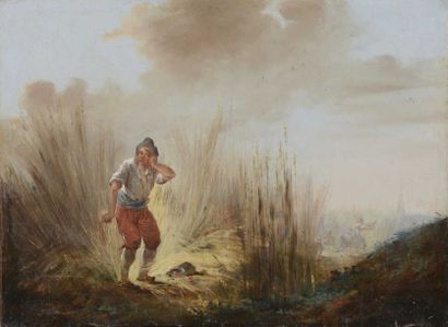 null École française du XVIIIème siècle. Attribué à Louis Antoine Watteau dit Watteau...