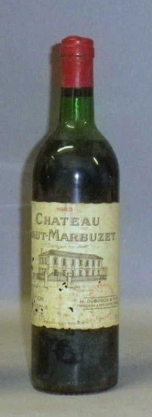 null 1 Bouteille CHÂTEAU HAUT MARBUZET 1983 - St. Estèphe Etiquette tâchée, niveau...