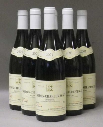 null 6 Bouteilles CORTON CHARLEMAGNE 2001 - J. D'Issoncour