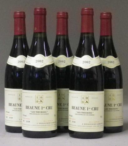 null 5 Bouteilles BEAUNE "THEURONS" 2002 - J. D'Issoncour