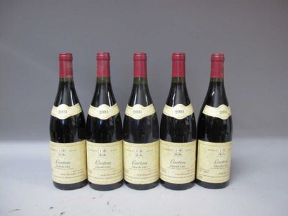 null 5 Bouteilles CORTON 2001 - Barthelemy