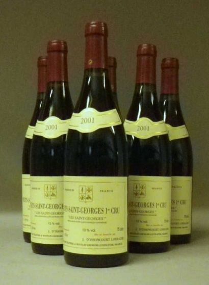 null 6 Bouteilles NUITS ST. GEORGES "LES St. GEORGES" 2001 - J. D'Issoncour