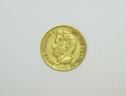 null 40 Francs or, Louis-Philippe 1er tête laurée, année 1833,
Domard. Poids: 12,9...
