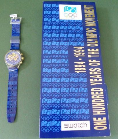 SWATCH SWATCH dans boîtage carton illustré One hundred years of the olympic movement...