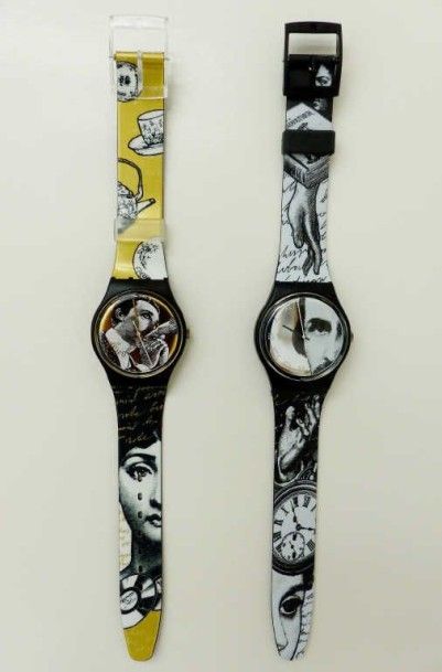 SWATCH SWATCH 2 montres (cadran et bracelet illustrés) 1992 série « fairy tales »...