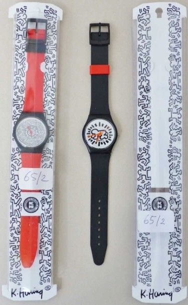 SWATCH MONTRES D'ARTISTES Di Watch 2 Authentic watch design KEITH HARING (limited...