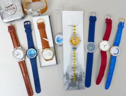 SWATCH montre « Euro Tunnel » - « Air France » - « Concorde » - « Eurostar » - «...