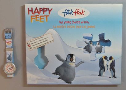 SWATCH FLIC FLAK - Happy Feet, avec puzzle à l'intérieur 2006