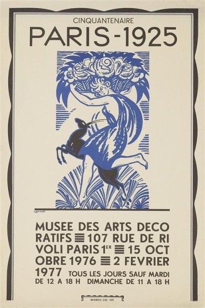 null BONFILS Robert d'après. MUSEE DES ARTS DECORATIFS 1976 1977 CINQUANTENAIRE PARIS...