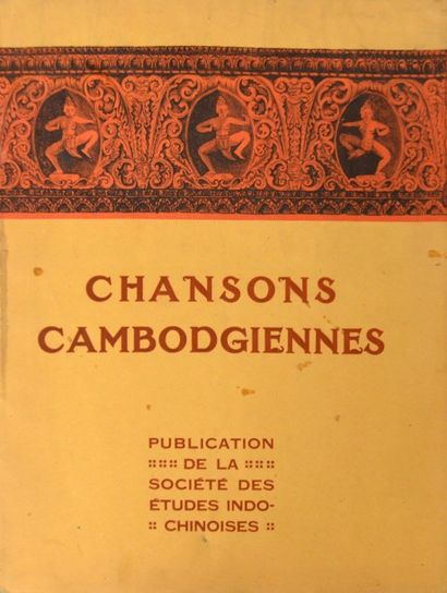 null CHANSONS CAMBODGIENNES Musique recueillie par A. Tricon,
Poèmes traduits par...
