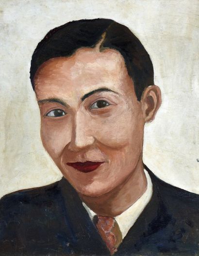 Joseph INGUIMBERTY (1896-1971) 
Portrait du peintre To Ngoc Van (1942)
Huile sur...