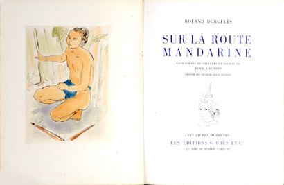 1929 SUR LA ROUTE MANDARINE Eaux-fortes en couleurs et dessins de Jean Launois.
Editions...