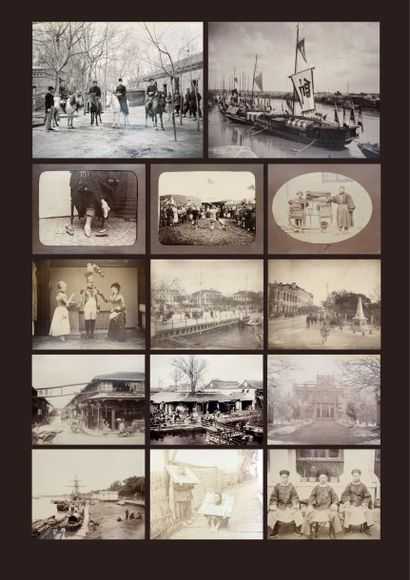 1875 
La Concession française de Shanghai.
Album de photographies Circa 1875-1885.
73...