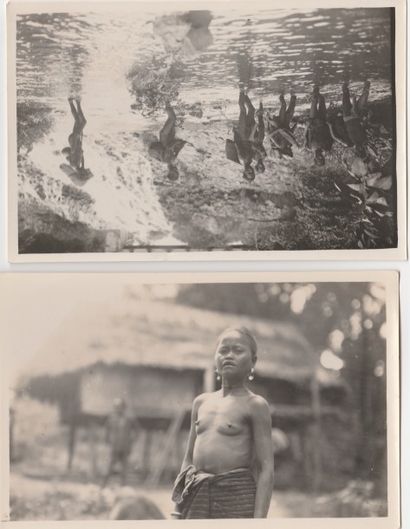 1920.
Un ensemble de 206 photographies d'Indochine...
