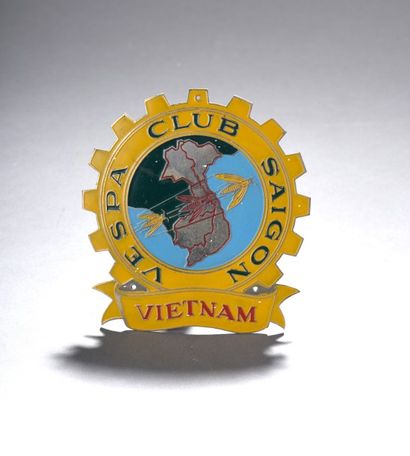 null Plaque du Vespa Club à Saïgon