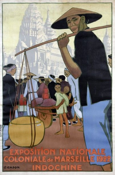 null Affiche Indochine.
Exposition Nationale Coloniale de Marseille (1922)
Illustration...