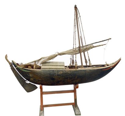 null MAQUETTE D'UN SAMPAN DU MÉKONG.
Commandée par le Gouvernement Général de l'Indochine...