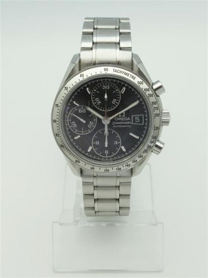 null OMEGA (Speedmaster Automatic Ref 57397795). Montre d'homme ronde en acier. Cadran...