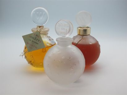 null Worth - (années 1930-1980) Assortiment de 12 différents flacons créés par Lalique...
