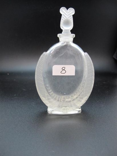 null Bichara Malhamé - "Chypre" - (années 1920) Rare flacon égyptomanique en verre...