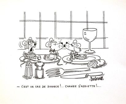 null BARBEROUSSE. Philippe JOSSE, dit (1920-2010) " C'est un cas de divorce !...Change...