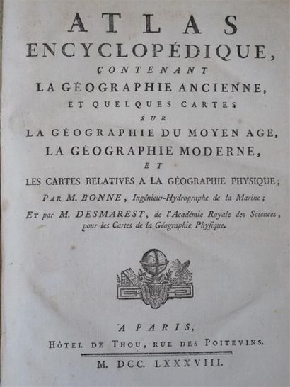 null Atlas encyclopédique, contenant la géographie ancienne, et quelques cartes sur...