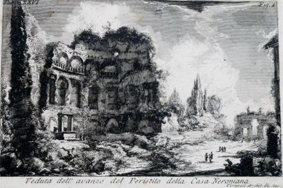 null Giambattista PIRANESI (1720-1778). Veduta dell'Avanzo del Peristilo della casa...