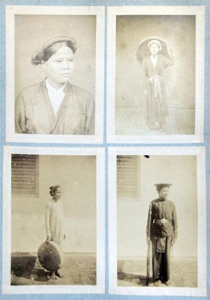 null 1888 L'album de photographies du voyage du Caire au Tonkin constitué par le...