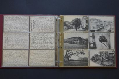 null 1912 Un album de 80 cartes postales d'Indochine écrites par monsieur Marius...