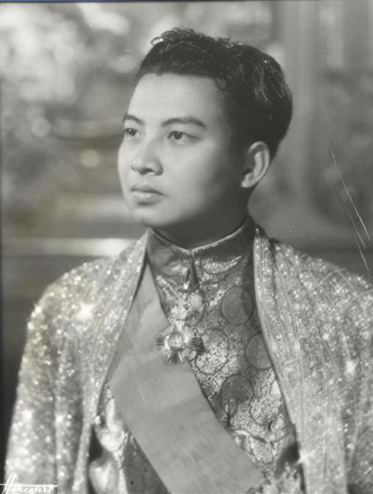 null Studios Harcourt. Vers 1949. L'empereur Bao Daï et le Roi Sihanouk. Portraits...