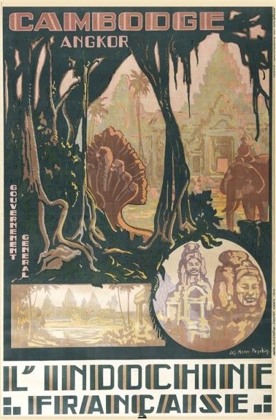 null 1931 Cambodge-Angkor L'Indochine française. Illustrée par Jos-Henri Ponchin...