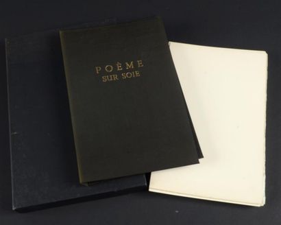 null MAI-THU (1906-1980). PHAM VAN KY. Poème sur soie. Paris, Editions Euros,1961....