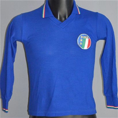 null Equipe d'Italie n°9. Maillot réplica, modèle utilisé pour la Coupe du Monde...