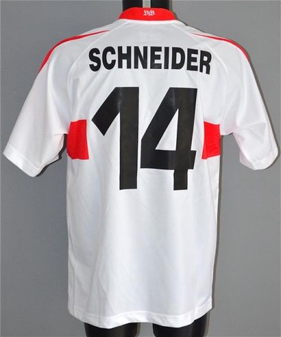 null Thomas SCHEIDER n°14. Maillot du VFB Stuttgart pour la saison 2002-2003 de Bundesliga....