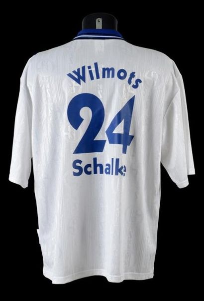 null Marc WILMOTS n°24. Maillot de Schalke 04 pour la saison 1996-1997 de Bundesliga....