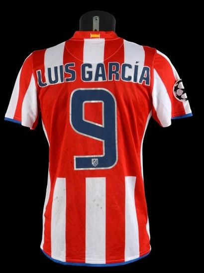 null Luis Garcia n°9. Maillot porté à l'Atletico Madrid en Ligue des Champions 2008-2009....