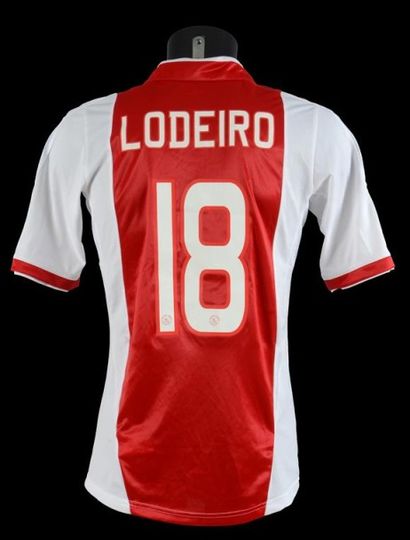 null Nicolas LODEIRO n°18. Maillot de l'Ajax Amsterdam pour la Ligue des Champions...
