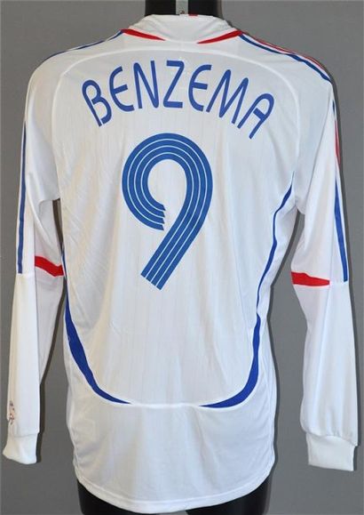 null Karim BENZEMA n°9. Maillot de l'équipe de France face au Maroc le 16 novembre...