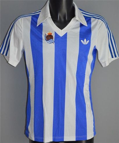 null Alberto GORRIZ n°14. Maillot de la Real Sociedad porté pour la saison 1980-81...