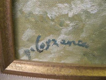 null Yannick LOYZANCE-BOUSSOU (XXe) "Vacances en Bretagne". Huile sur toile signée...