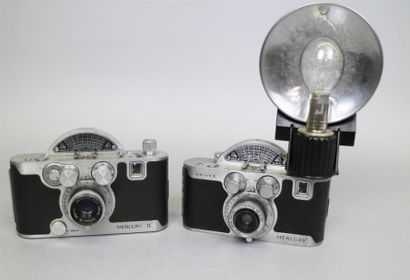 null Lot de 2 appareils photo : Mercury, Model CC, objectif Tricor 35 mm F3,5 Anastigmat,...