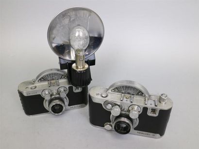 null Lot de 2 appareils photo : Mercury, Model CC, objectif Tricor 35 mm F3,5 Anastigmat,...