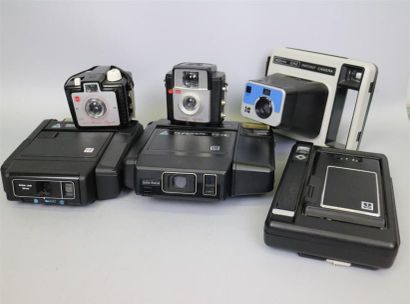null Lot Kodak : Kodak instant camera (manques), Kodamatic instant camera 980L Made...