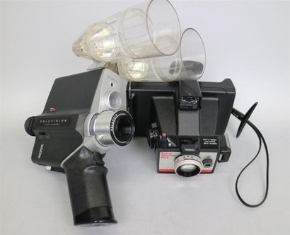 null Lot : Caméra Polaroid Polavision, objectif 1:1.8 - F12,5-25mm. Polaroid Super...