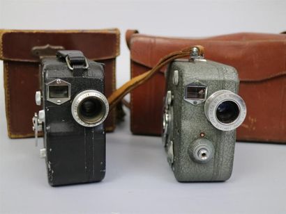 null Lot de 2 caméras : Pathé, vendue pour pièces, objectif Berthiot Cinor Spécial...
