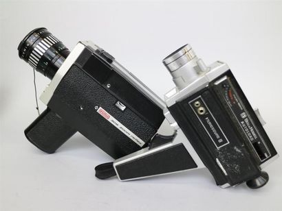 null Lot de 2 caméras : Eumig 308 Zoom Reflex, en l'état, objectif Eumig Austrozoom...